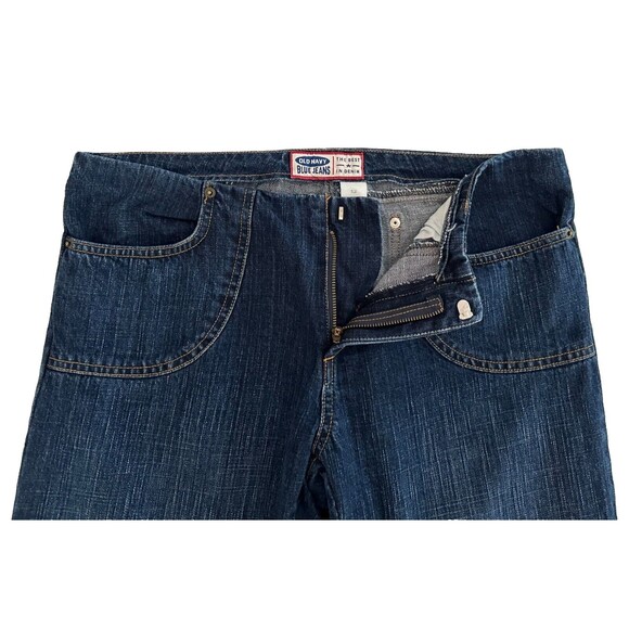 Old Navy Women's VTG Y2K No Waist Low Rise Straight Leg Jeans Size 12 - Rare! - Picture 3 of 6